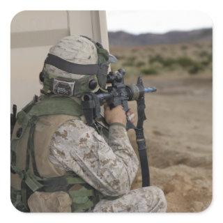 An infantry scout square sticker