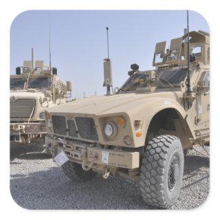 An M-ATV Mine Resistant Ambush Protected vehicl 2 Square Sticker