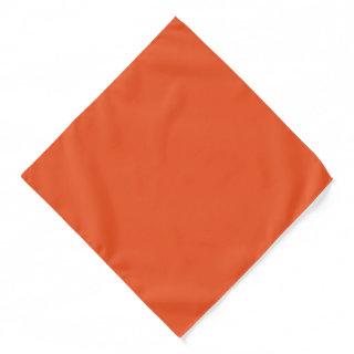 an orange background with a black border bandana