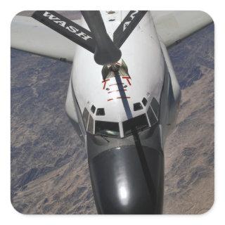 An RC-135 Rivet Joint Reconnaissance aircraft Square Sticker