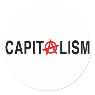 Anarcho Capitalism Classic Round Sticker