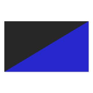 Anarcho-Transhumanist Flag Flipped Rectangular Sticker