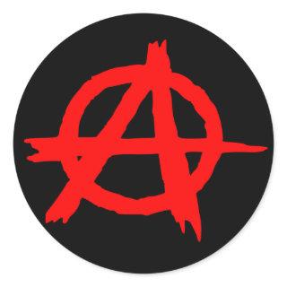 Anarchy Classic Round Sticker