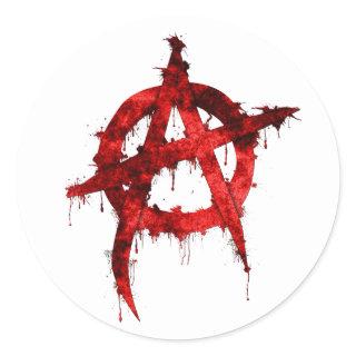 Anarchy Classic Round Sticker