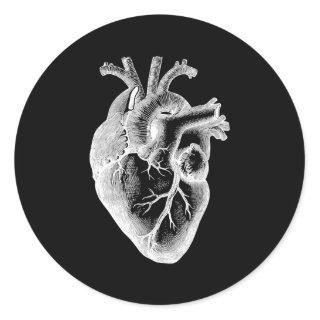 Anatomical Heart Amazing Detail Classic Round Sticker