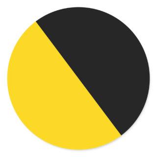 Ancap Anarchocapitalist Flag Classic Round Sticker