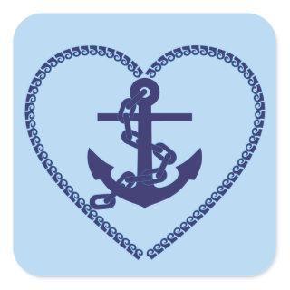 anchor chain hart stickers
