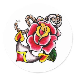 Anchor-n-Rose Sticker