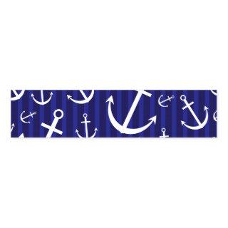 Anchor pattern napkin bands