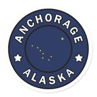 Anchorage Alaska Classic Round Sticker