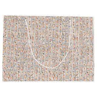 ancient egypt hieroglyphs pattern background histo large gift bag