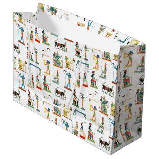 Ancient Egypt Vintage Egyptian Pattern  Large Gift Bag