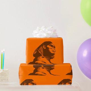 Ancient Egyptian Sphinx Bold Orange And Brown