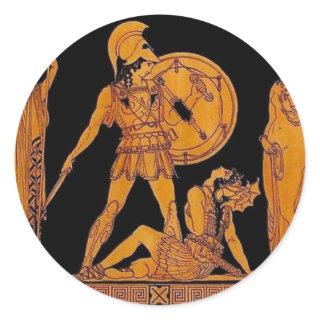 Ancient God And Goddess Frieze - Greece Classic Round Sticker