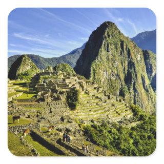 Ancient Machu Picchu, last refuge of the Square Sticker