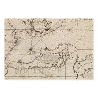 Ancient nautical map of the Pacific Ocean  Sheets