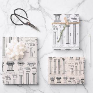 Ancient Roman Columns Architectural Drawings  Sheets