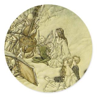 And a Fairy Song - Arthur Rackham Classic Round Sticker