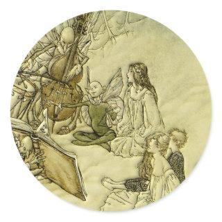 And a Fairy Song - Arthur Rackham Classic Round Sticker