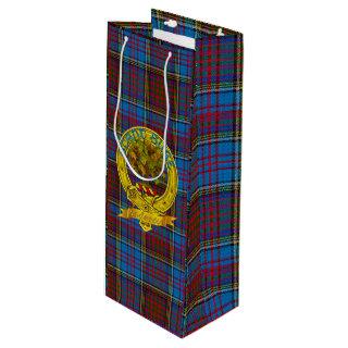 Anderson Clan Tartan & Motif Wine Gift Bag