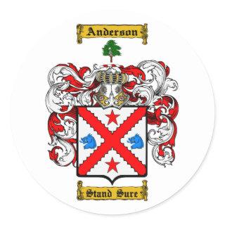 Anderson (Irish) Classic Round Sticker