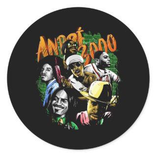 Andre 3000 Rapper, Andre 3000 Rapper Classic Round Sticker
