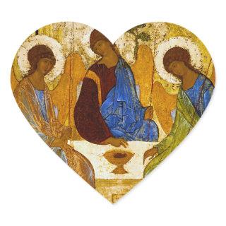 Andrei Rublev , “ Holy Trinity ” Heart Sticker