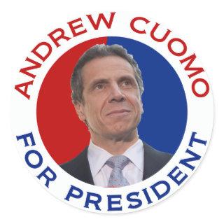 Andrew Cuomo For President Classic Round Sticker