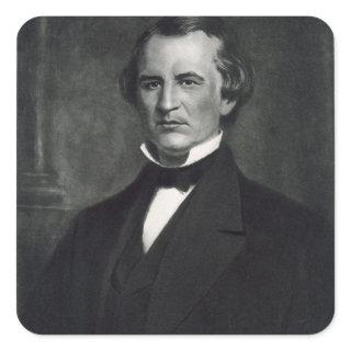 Andrew Johnson (1808-75), 17th President of the Un Square Sticker