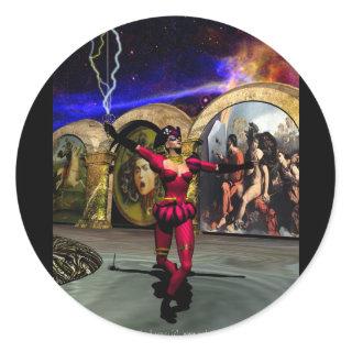 ANDROID BALLET , Science Fiction Classic Round Sticker