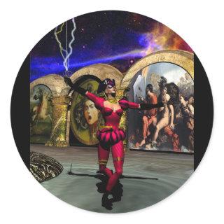 ANDROID BALLET , Science Fiction Classic Round Sticker