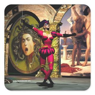 ANDROID BALLET , Science Fiction Square Sticker