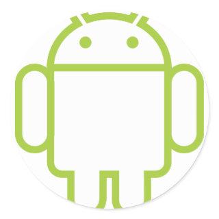 android classic round sticker