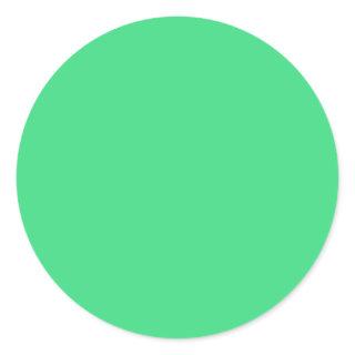 Android green (solid color)  classic round sticker