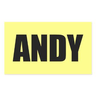 Andy Rectangular Sticker