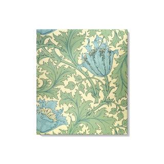 'Anemone' design (textile) Canvas Print