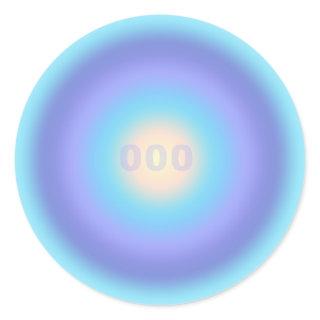 Angel Number 000 - New Opportunities & Fresh Start Classic Round Sticker
