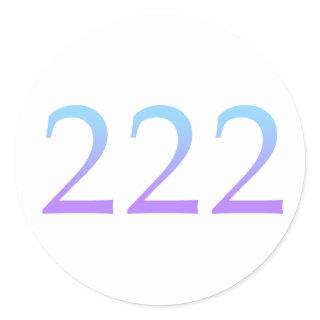 Angel Number 222 - Alignment Classic Round Sticker