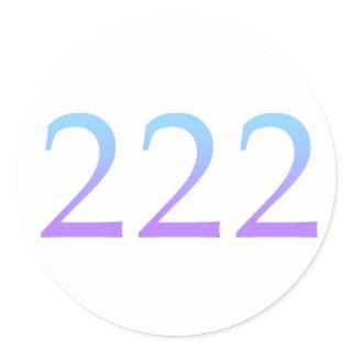 Angel Number 222 - Alignment Classic Round Sticker