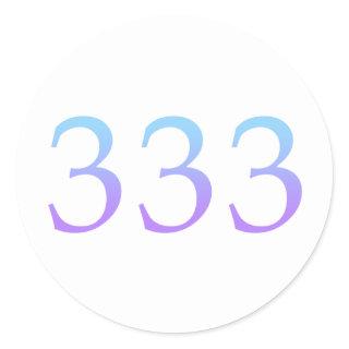 Angel Number 333 - Support Classic Round Sticker