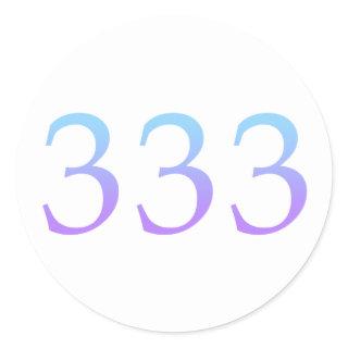 Angel Number 333 - Support Classic Round Sticker