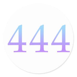 Angel Number 444  - Protection Classic Round Sticker