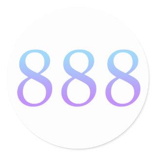 Angel Number 888 - Balance Classic Round Sticker