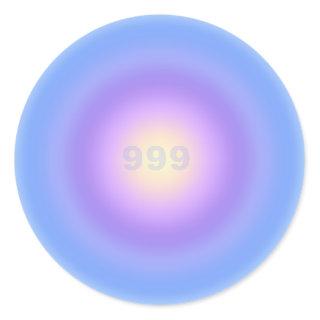Angel Number 999 Release - Angel Numbers Gradient  Classic Round Sticker