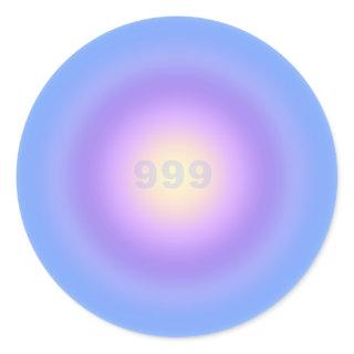 Angel Number 999 Release - Angel Numbers Gradient  Classic Round Sticker