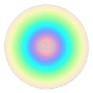 Angel Numbers 222 - Balance & Harmony Classic Round Sticker