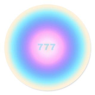 Angel Numbers 777 - Good Fortune Classic Round Sticker