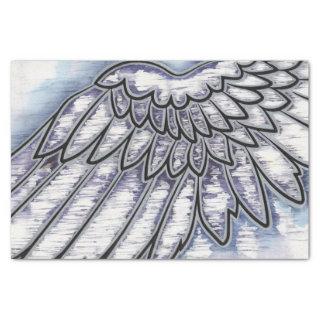 Angel Wing Silver Tissue Paper