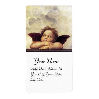 ANGEL / Winged Cherub,,brown,white Label