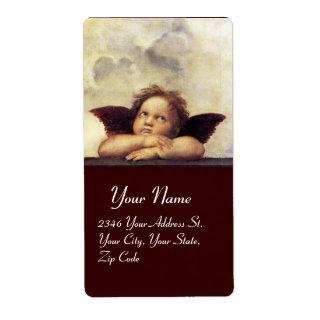ANGEL / Winged Cherub,orange,white Label